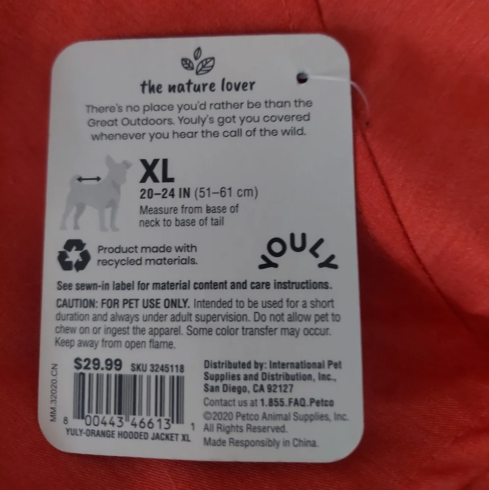 Hooded jacket for XL Dog - Picture 4 of 5